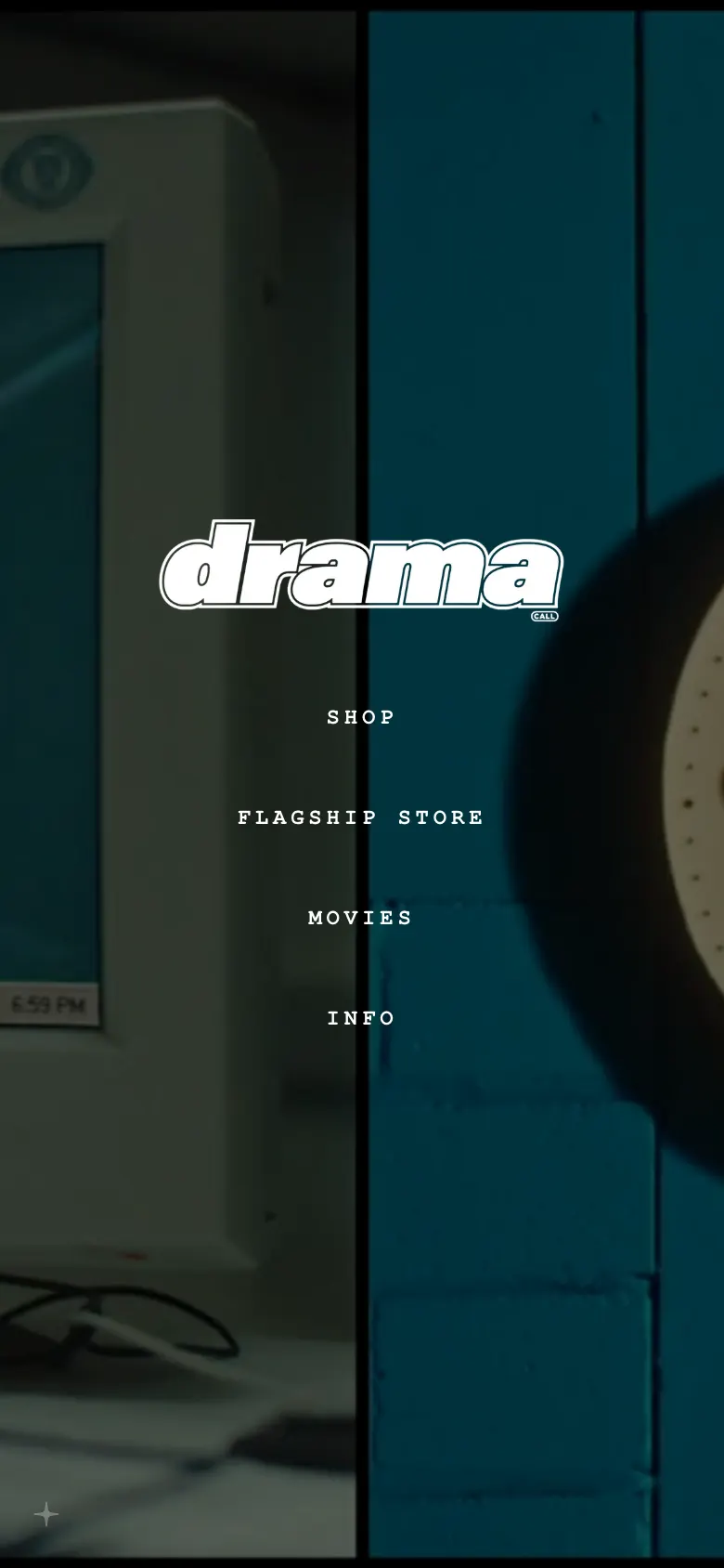 Drama Call landing page on a phone